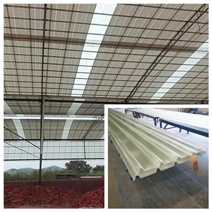 Placa de techo transparente de GRP para iluminación